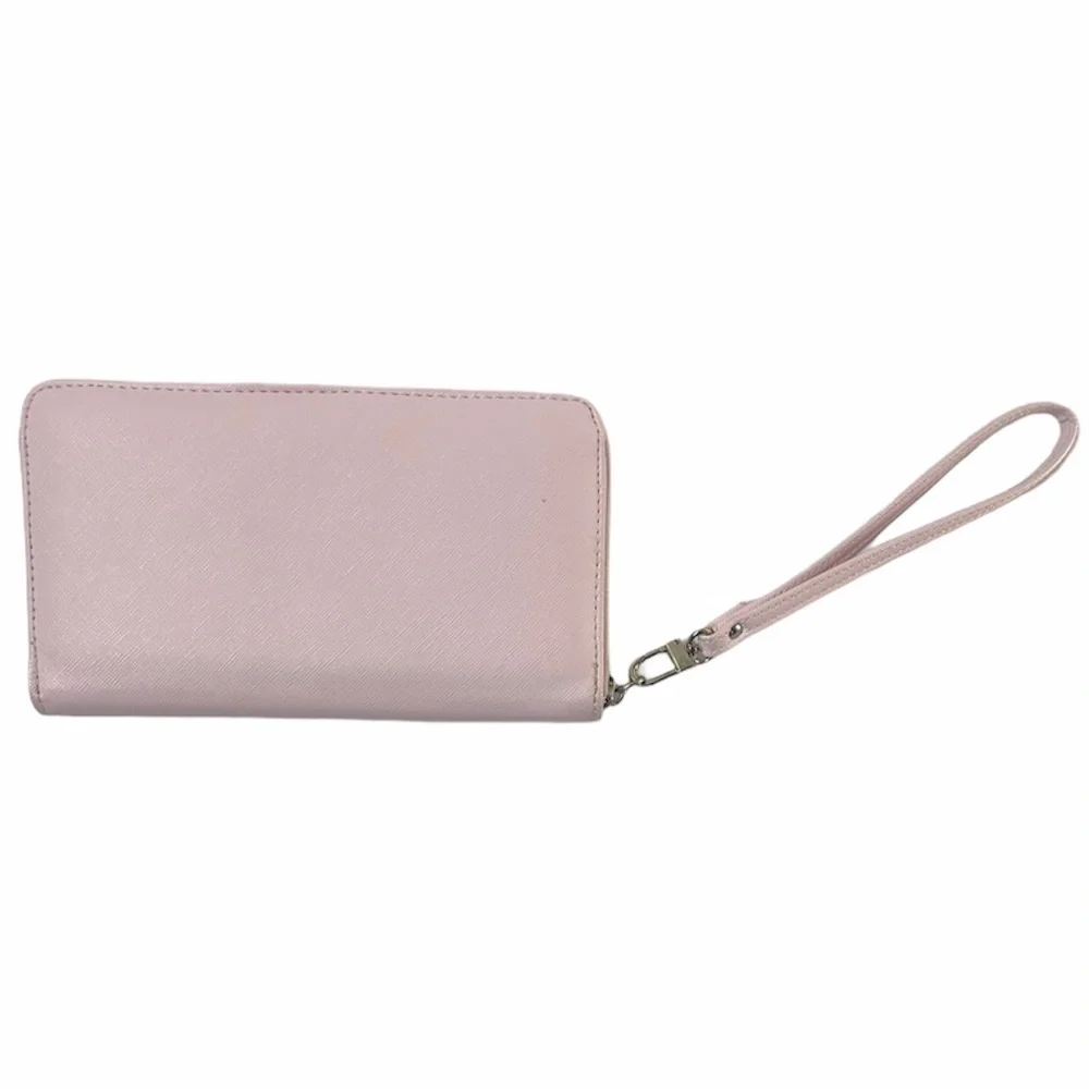 Betsy Johnson Bow Wallet Wristlet Delicate Pastel Pink Luxury Designer Purse